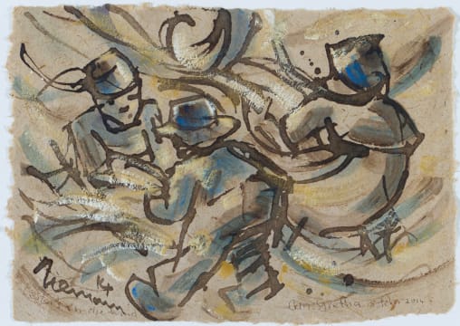Hennie Niemann Snr; Oesters in die Wind (Harvesters in the Wind)