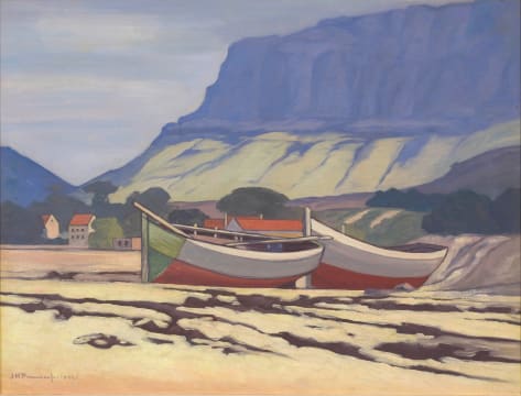 Jacob Hendrik Pierneef; Fishing Boats, Hout Bay
