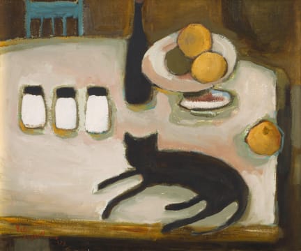 Pieter van der Westhuizen; Still Life with Cat