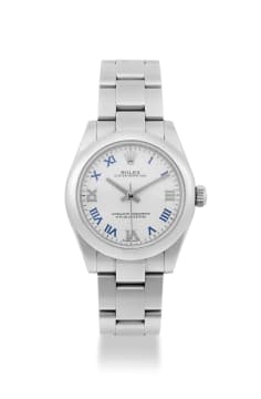 Rolex; Lady's stainless steel Oyster Perpetual Rolex wristwatch, Ref 177200