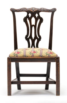 A George III mahogany side chair