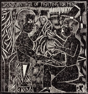 John Muafangejo; Disadvantage of Fighting for Men