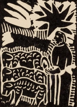 John Muafangejo; A Good Shepherd (small)