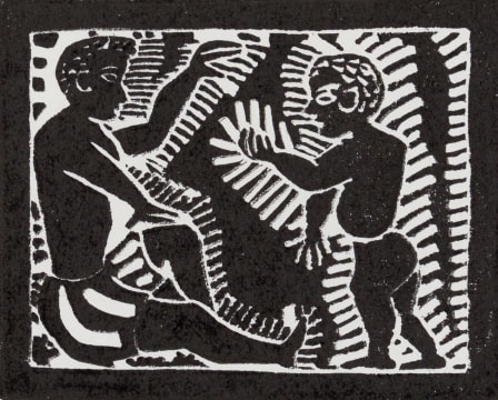 John Muafangejo; Father and Son