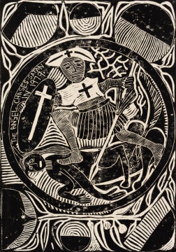 John Muafangejo; The Angel Chases Satan