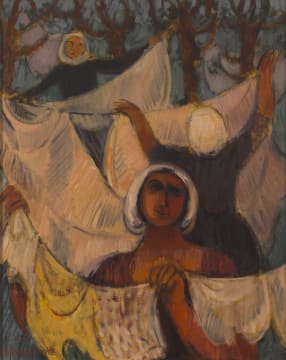 Eleanor Esmonde-White; Hanging up the Laundry