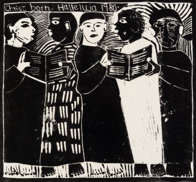 John Muafangejo; Christ Born, Halleluja