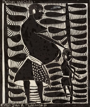 John Muafangejo; Mother and Child
