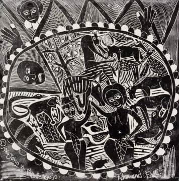 John Muafangejo; Adam and Eve
