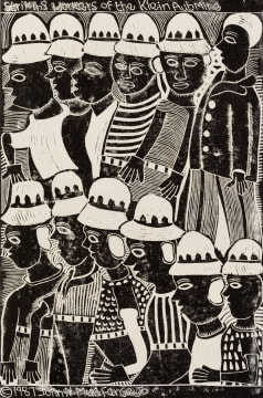 John Muafangejo; Striking Workers of the Klein Aub Mine