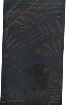 John Muafangejo; African Lions (original lino block)