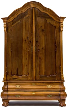 A South African stinkwood and hardwood armoire