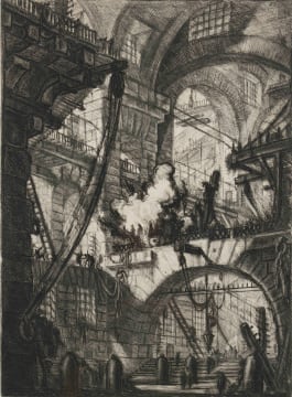 Giovanni Battista Piranesi; The Smoking Fire, from the Imaginary Prisons series