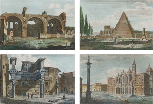 Various; Historical Views, Italy, four