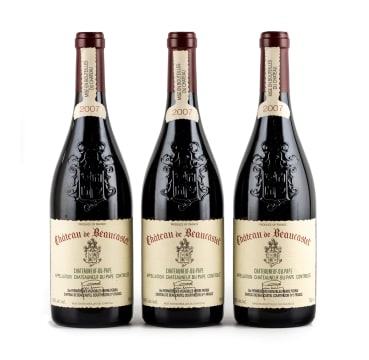 Beaucastel; Châteauneuf-du-Pape; 2007; 3 (1 x 3); 750ml