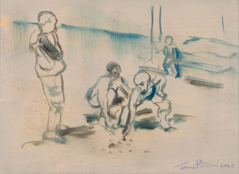 Johannes Phokela; Children Playing