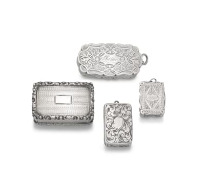 A Victorian silver vinaigrette, Edward Smith, Birmingham, 1843