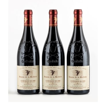 de la Mordorée; Châteauneuf-du-Pape la Reines des Bois; 2007; 3 (1 x 3); 750ml