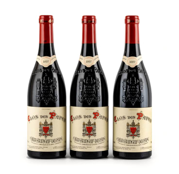 Clos des Papes; Châteauneuf-du-Pape; 2007; 3 (1 x 3); 750ml