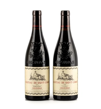 Saint Cosme; Gigondas Cuvée Valbelle and Hominis Fides; 2007; 2 (2 x 1); 750ml