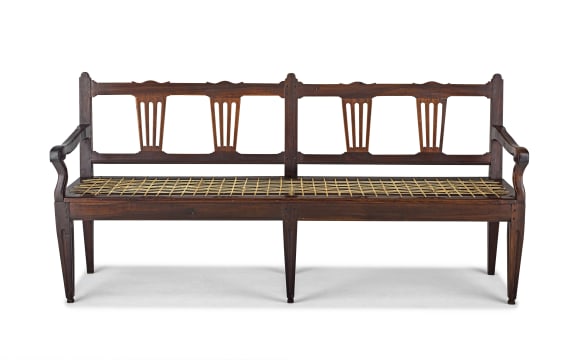 A Cape Neo Classical stinkwood rusbank, early 19th century