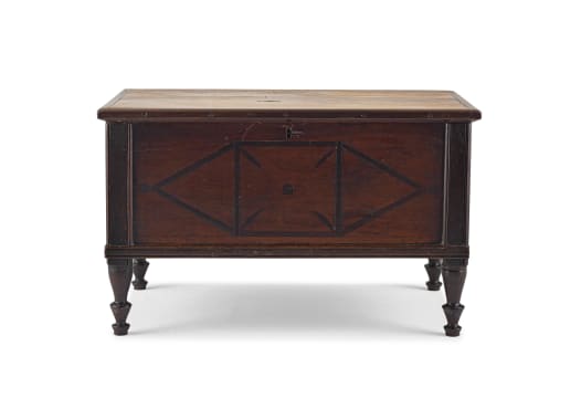 A Cape stinkwood and witels inlaid Langkloof kist, 19th century