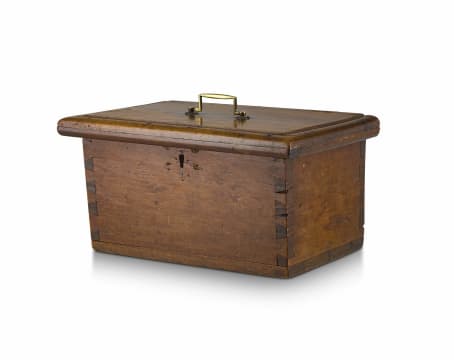 A Cape stinkwood and yellowwood document box, 19th century