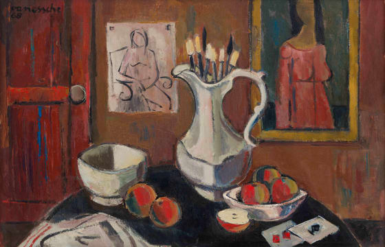 Maurice van Essche; Still Life in the Artist's Studio
