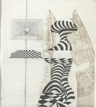 Ulf Rustan-Badendieck; Dame auf dem Schiesstand (Woman at the shooting Range)