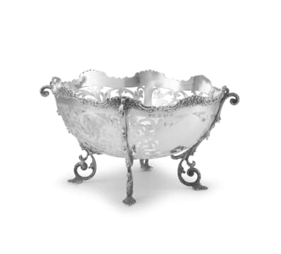 An Edward VII silver basket, Elkington & Co Ltd, Birmingham, 1903