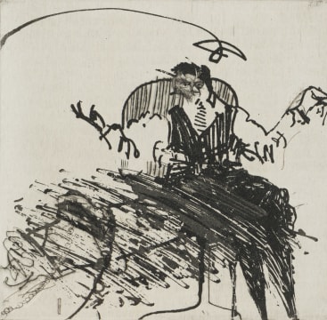William Kentridge; Man at a Desk