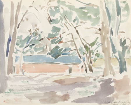 Wolf Kibel; A Building between Trees
