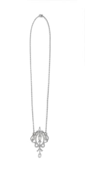 Diamond pendant necklace, early 20th century