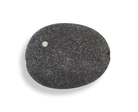 Aninka Harms; Pebble-stone and diamond pendant, designed by Aninka Harms