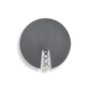 Aninka Harms; Diamond and silver pendant, designed by Aninka Harms