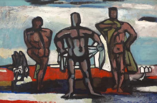 Robert Hodgins; Three Bathers