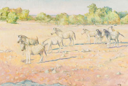 Zakkie Eloff; Herd of Zebras