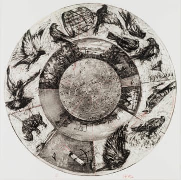 William Kentridge; Music Box Tondo