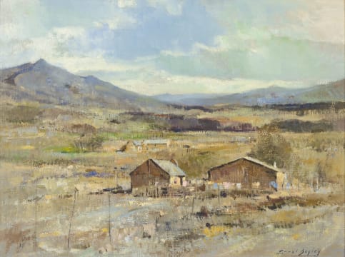 Errol Boyley; Landscape with Farm Building
