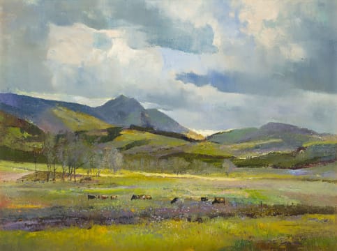 Errol Boyley; Landscape with Cattle