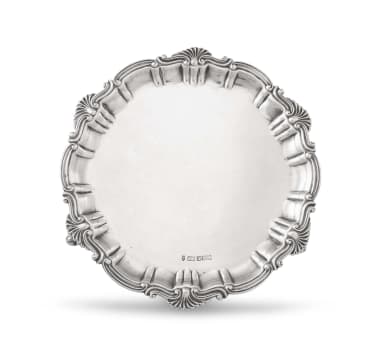 An Edward VII silver waiter, Joseph Rodgers & Sons, Sheffield, 1902