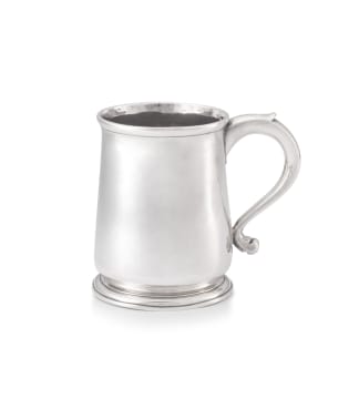 A George I silver tankard, possibly John Bache, London, 1725