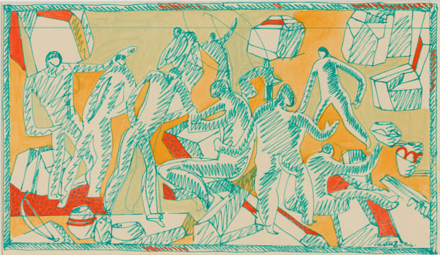 Walter Battiss; Group of Figures