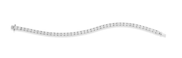Diamond and gold bracelet