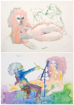 Braam Kruger; Artist and Model, two