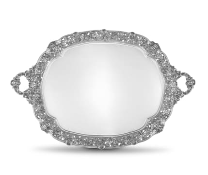 An Edward VII silver two-handled presentation tray, Charles Stuart Harris, London, 1901
