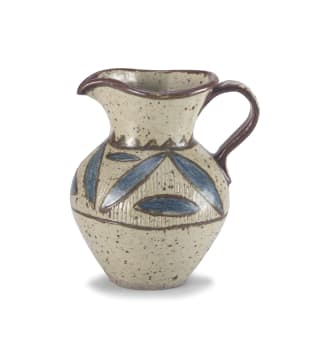 Rorke's Drift; Stoneware Jug with Strapwork Handle