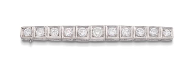 Diamond brooch