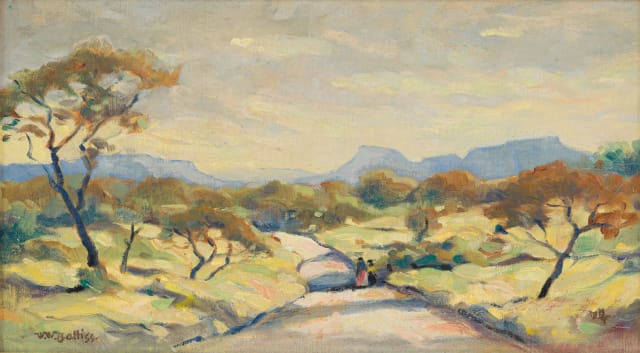 Walter Battiss; Landscape with Figures