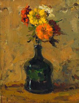 Adriaan Boshoff; Vase of Zinnias